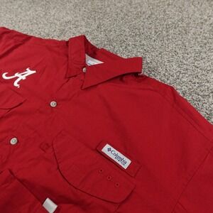 Columbia Red Casual Button Down Shirt